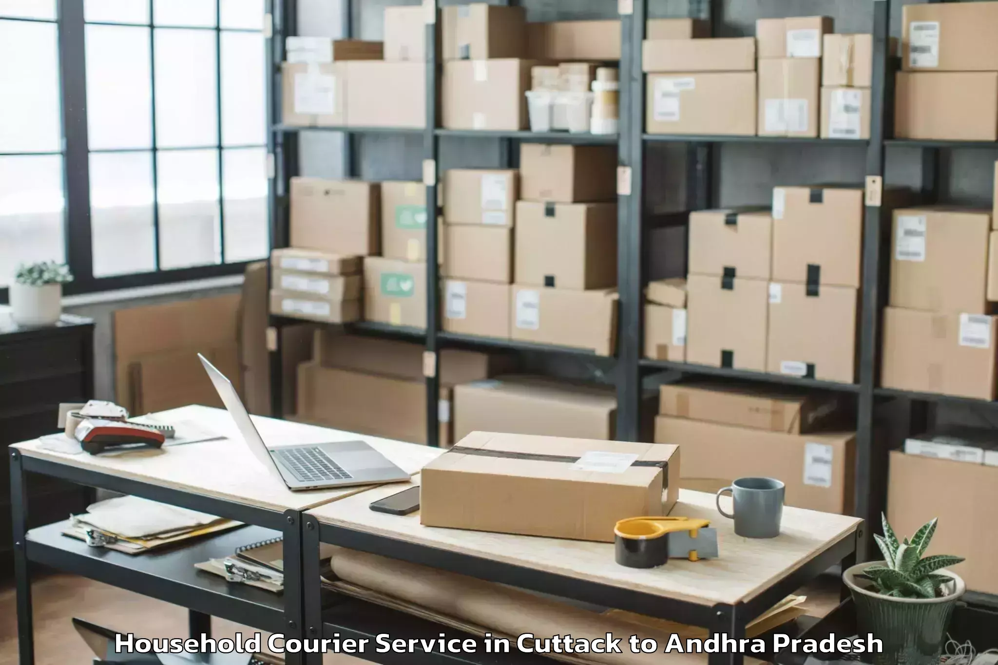 Book Cuttack to Pedakakani Household Courier